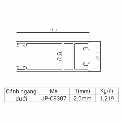 JP-C9307 - Cánh ngang dưới 93