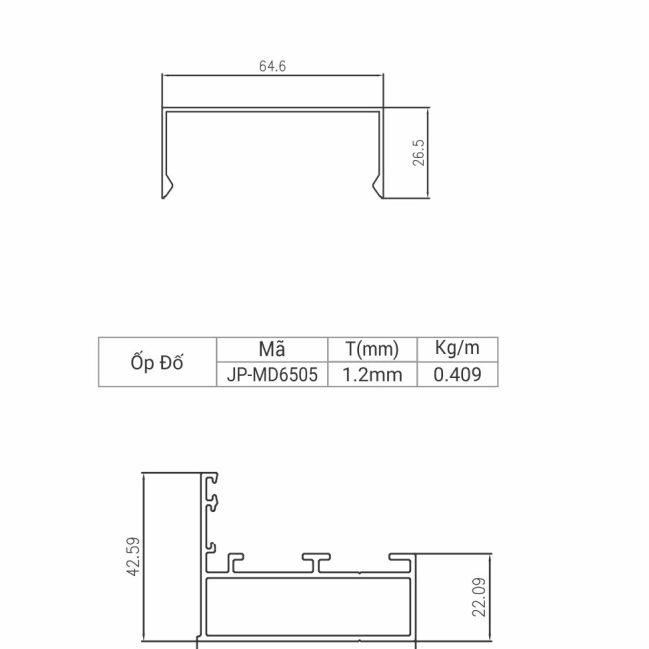 JP-MD6505 - Ốp đố mặt dựng