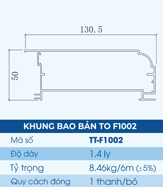 TT-F1002 - Khung bao bản to F1002
