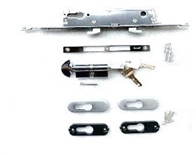 Bộ thân khóa, lõi khóa, ốp khóa cửa lùa Janus màu Bạc, đen, xám champagne mã TOL