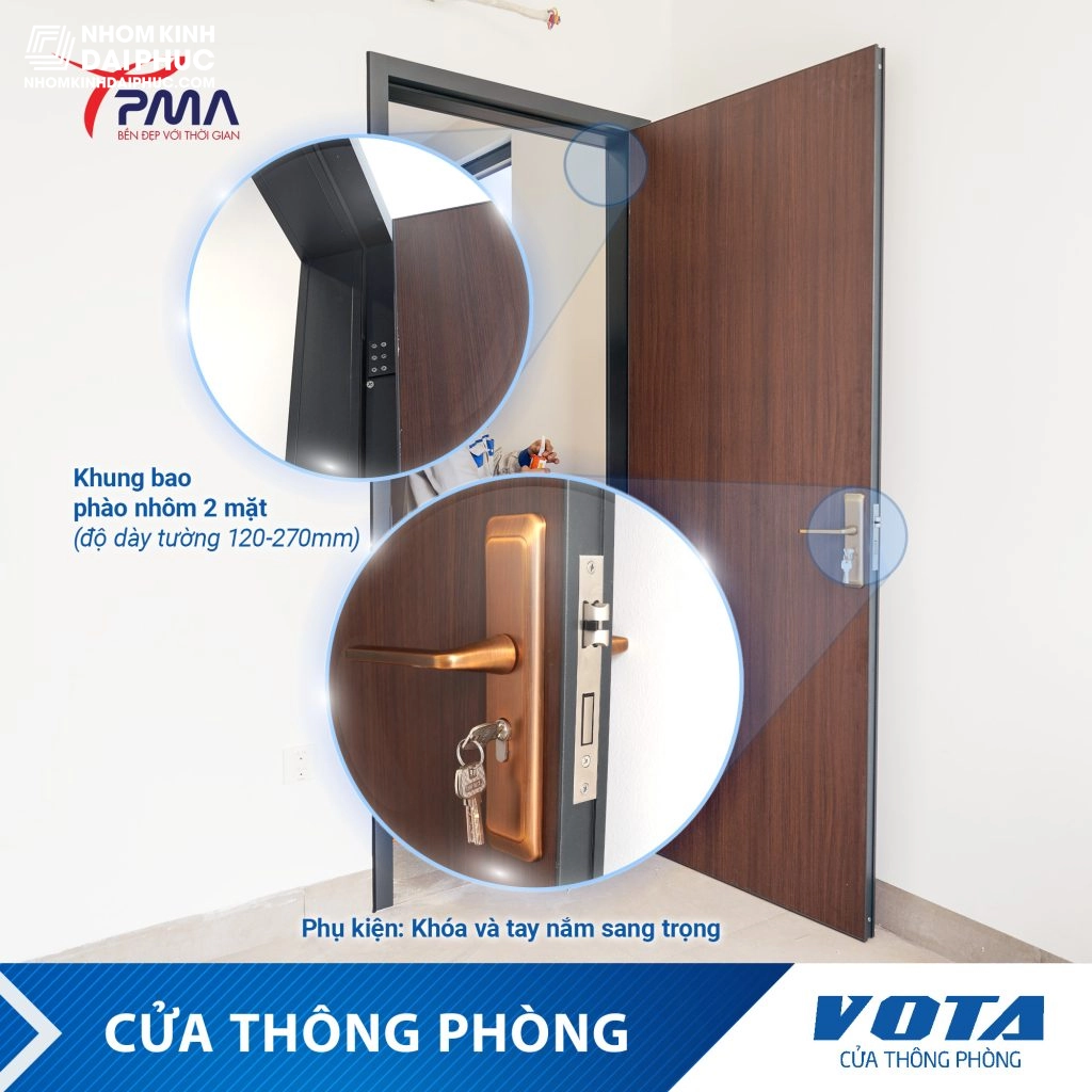 Cửa nhôm tấm tổ ong VOTA