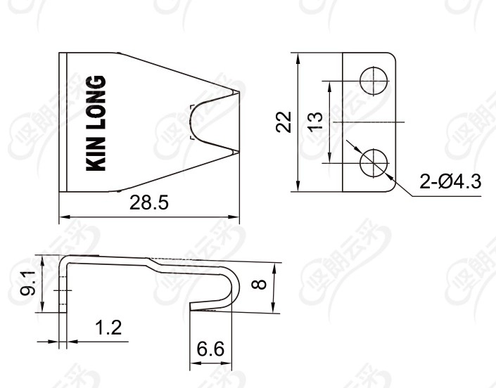 Miệng khóa sò KINLONG Y05-23A chất liệu inox 304