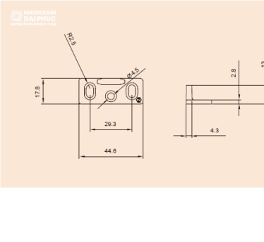 Phụ Kiện Draho - Vấu 3 Lỗ , Vấu hãm F13CI