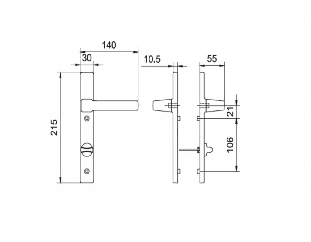 Phụ kiện Kinlong. Tay nắm MZS120A/T-0