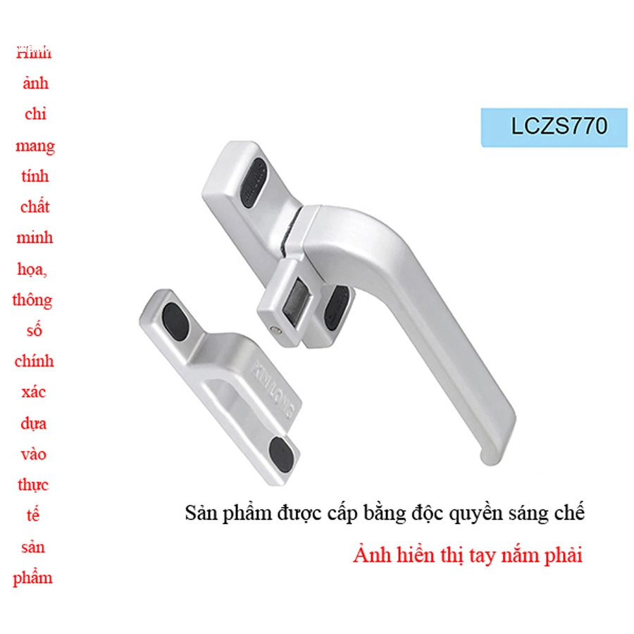 Tay cài đơn điểm KINLONG LCZS770 màu bạc