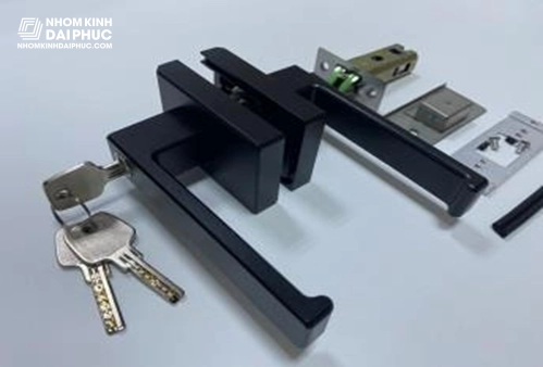 Tay nắm cửa mở quay Slim có chìa, mã OPK-KM